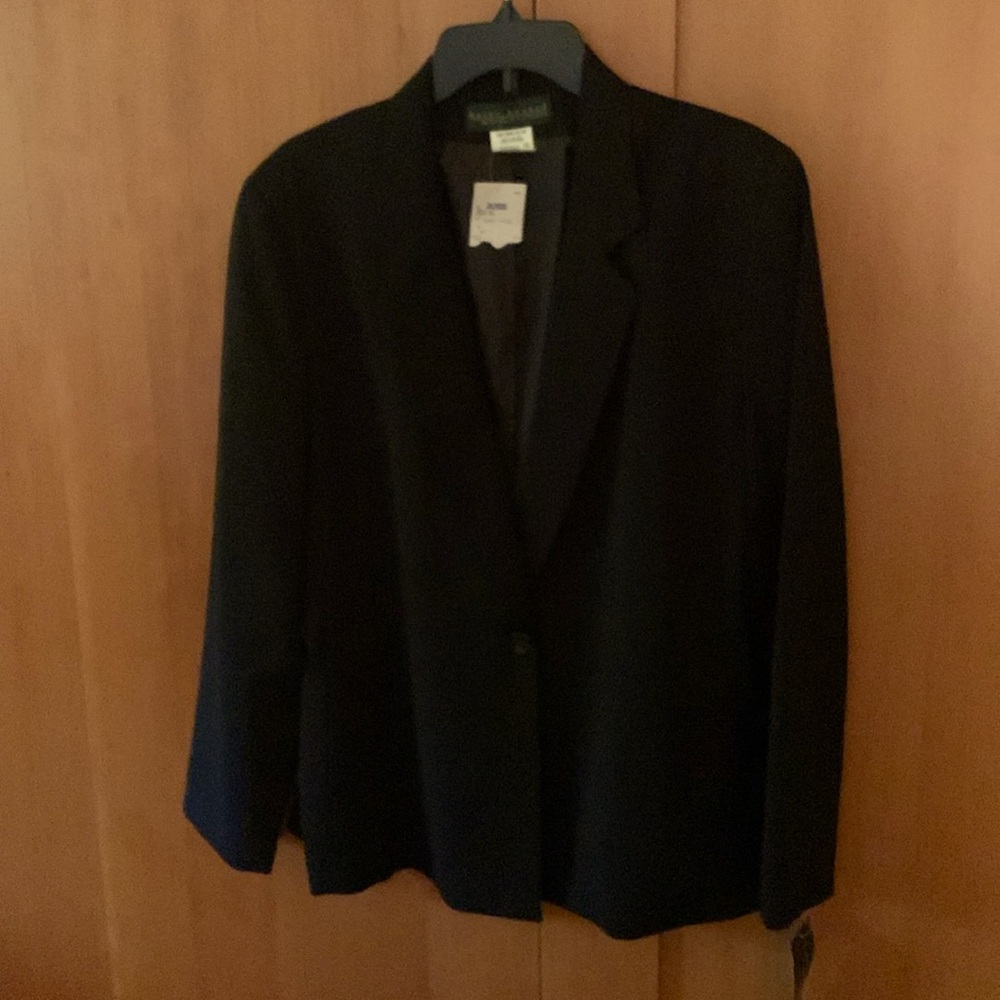 Harve Benard Polyester One-Button Blazer with Side Pockets NWT, Size 16